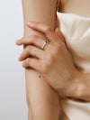 OLIO E ACETO Sterling Silver Lapis Lazuli/Red Snake Skin Jade Flower Ring OLIO-OA13F09-YL Blue (OA13F08)